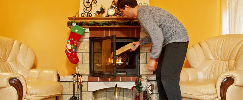 Rusted Metal Fireplace Restoration in Calhoun, Georgia